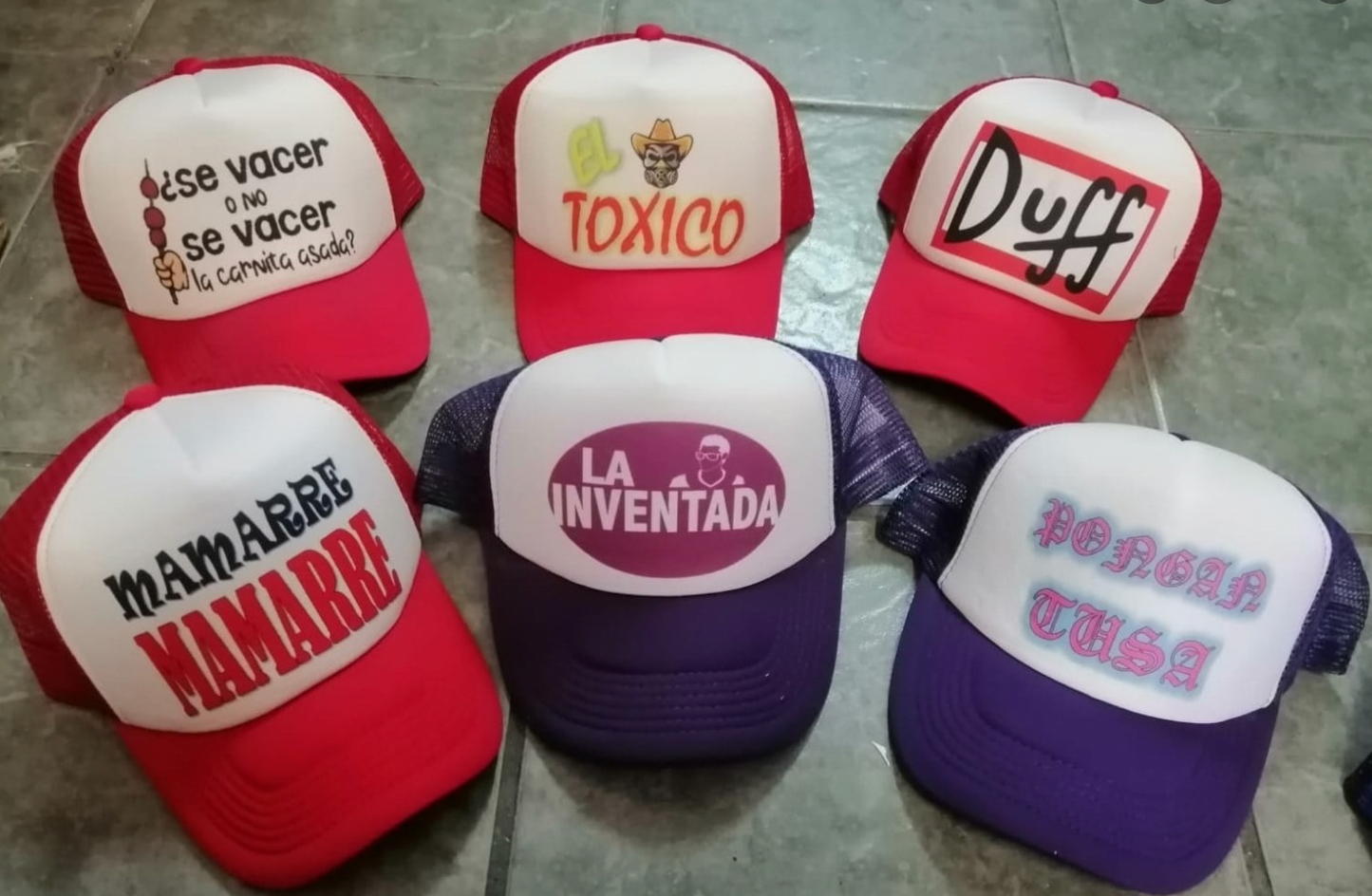 GORRA PERSONALIZADA BATUCADA EVENTOS FRASES DIVERTIDAS