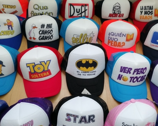 GORRA PERSONALIZADA BATUCADA EVENTOS FRASES DIVERTIDAS