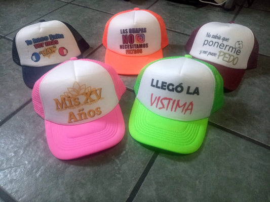 GORRA PERSONALIZADA BATUCADA EVENTOS FRASES DIVERTIDAS
